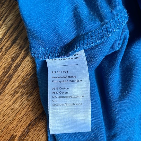 Tea Collection blue floral ruffle collar ballet long sleeve dress, size 2. - Picture 7 of 12